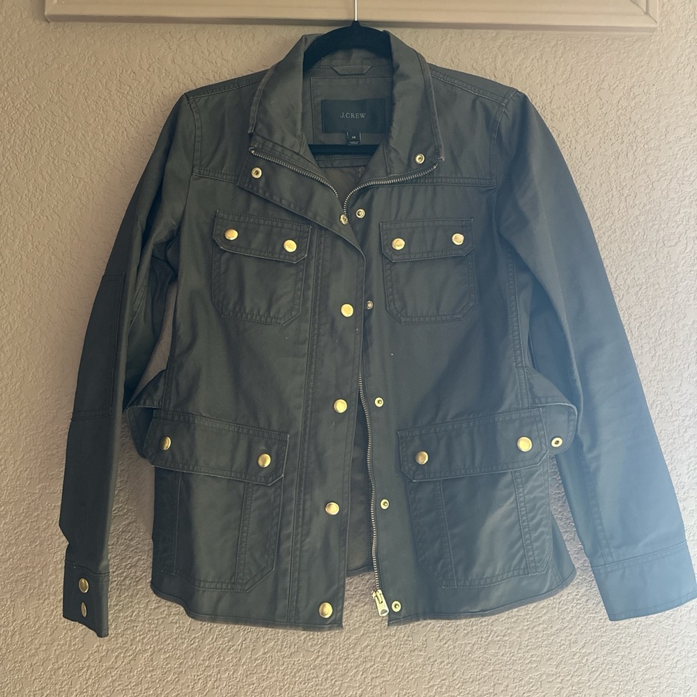 Army green j.crew jacket